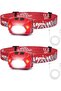Headlamp Rechargeable 2-Pack, 2000 Lux Super Bright LED Headlamp with Red and White Light, 6 L