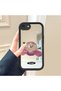 iPhone 7/8/Se 2020 2022 Compatible Mirror Phone Case Black Silicone Protected Fruit Patterns - 3