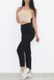 Ns-86810 Women's High Waist Black Mom Jeans Stretch Fabric Stretch Denim Pants - 4