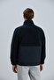 Men's coat men's fleece fabric panelled coat - 7