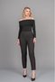 Women's Winter Coffee Color High Waist Fluted Pipe Leg Lycra Trousers Casual Daily Office Stylish 30334