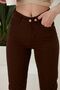 Ns-72661 Women's Brown Boyfriend Jeans Trousers - 4