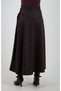 Anthracite Claret Red Plaid Slit Skirt - 8