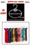 25 Pieces of Transparent Crystal Shawl Hangers – for a Tidy and Aesthetic Look! – Display Your Shawls Stylishly!