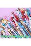 100Pcs 10-100Pcs Cute Cartoon Gel Pen 0.5mm Black Ink Kawaii Pens Student Writing Neutral Pen Statio