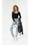 Women's Princess Collar Black Blouse – Modern and Classic Style - 3