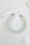Orange Pearl Detailed Three Row Women's Necklace - 3