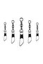 Size 12 12 Size 50pcs/Pack Swivels Fishing Connector Pin Bearing Rolling Swivel Snap Fastlock Clips - 8
