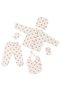 Tiny Heart Patterned Cotton 5 Piece Newborn Baby Girl Hospital Discharge Set - 4