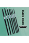 7 Pcs Premium Black Swan Brush Kit for Drawing, Watercolor Techniques, and Fine Art - Professiona... - 4