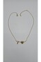 Gold Color-Y Letter Necklace with Steel Heart Detail