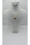 Gold Color-G Letter Necklace with Steel Heart Detail - 2