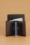 032 Genuine Leather Men's Wallet Card Holder Flotur Brown - 3