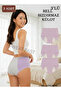 3-Piece Black Women's High-Waisted Absorbent Menstrual Panties Suitable for Daily Use