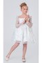 Ruche Lipa Girls' Evening Dress M00783 White - 4