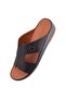 A E T Handmade Arabic Sandals For Men | Outdoor Mens Slippers Open Toe | Genuine Leather with Buckle - 3