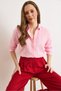 Women's Candy Pink Embroidery Detailed Muslin Shirt Gml-19001333 - 5