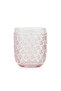 Create your style from uzg store pink patterned glass water cup set of 2 290 ml - 5