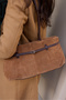 Zarela Women's Taba Brown Real Suede Bag - 2