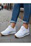 Unisex Sneakers White Stretchy Lightweight Non-Slip Sole Walking Shoes