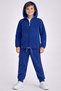 Gonca 330-12-25 Boy's Hooded Fleece Tracksuit Set Zippered Cardigan T-Shirt Pants Age 5/8