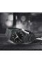 Arabic Numerals Matte Black Minimalist Analog Watch White Dial - 4