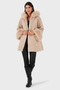 Oversized Fit Hooded Soft Feather Detailed Coat Coat 690891 - 2