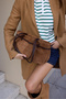 Zarela Women's Taba Brown Real Suede Bag - 8