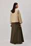 CONTRAST BELTED QUILTED JACKET - 6
