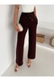 Women's Loose-Leg Stone-Embellished Modal Fabric Wide-Leg Model Sweatpants - 3
