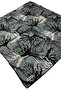 Ecozen Scarf Tn2105 Floral Pattern 02-Grey-Black-Ecru