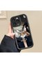 iPhone 14 Pro Compatible Lovely Eyes Mirror Anti-Fall Silicone Phone Case - 7
