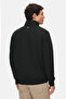 Munoz Black Zippered and Pocketed Scuba Fabric Standard Fit Men's Jacket - 5