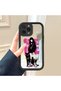 iPhone 14 Pro Max Compatible Phone Case Girl Mirrored Anti-Drop Silicone Case - 3