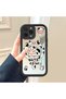 iPhone 14 Pro Max Compatible Phone Case Milk Inegi Mirrored Anti-Drop Silicone Case - 3