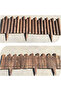 OneDcor Wooden Garden Edging Border Fence – Interlocking Carbonized Wood Panels - 3