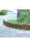 OneDcor Wooden Garden Edging Border Fence – Interlocking Carbonized Wood Panels - 7