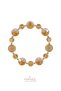Certified Citrine Gemstone 6 mm Faceted Round Natural Stone Bracelet