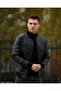 Men's College Style Winter Leather Coat - 2