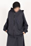 Zippered Oversized cardigan with pockets Hooded cardigan - 4