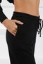 Black Pocketed and Lace-Up High Waist Elasticated Leg Cashmere Women's Knitwear Pants - 5