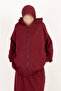 Zippered Oversized cardigan with pockets Hooded cardigan - 2