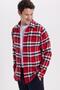 Men's Slim Fit slim fit checkered winter lumberjack shirt - 5
