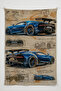 Gamer Wall Covering – Car Themed, High-Quality Fabric, Tapestry Wall Carpet - 2