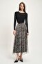Multi Zebra Patterned Tulle Skirt 4075 R6-J-K1
