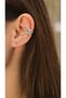 Zircon Stone Star Figure Earcuff Cartilage Earring - 2
