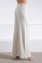 Ecru Cashmere High Waist Wide Leg Women's Knitwear Pants - 2