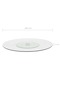Rotating Serving Plate Transparent 60 cm Tempered Glass - 3