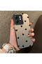 Infinix Hot 50I Compatible Silicone Edge Hard Back Anti-Fall Case Heart Patterns