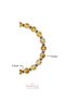 Certified Citrine and Quadrilateral Hematite Stone Men's Natural Stone Bracelet - 3